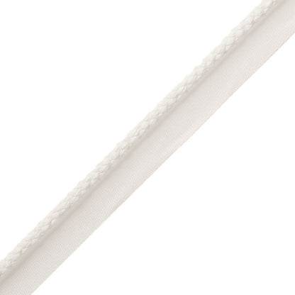 1/4" Cambridge Cord With Tape Trim by Samuel & Sons in Chalk White