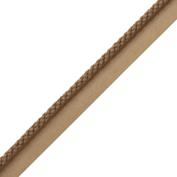 1/4" Cambridge Cord With Tape Trim by Samuel & Sons in Cafe Au Lait