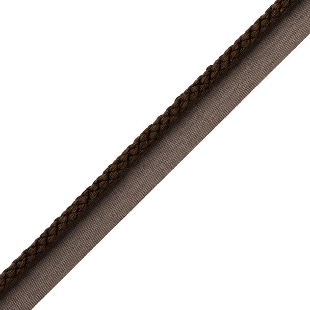 1/4" Cambridge Cord With Tape Trim by Samuel & Sons in Espresso