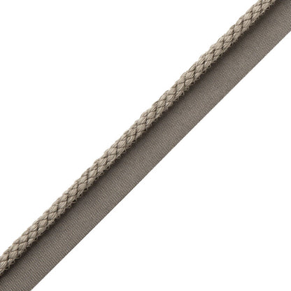1/4" Cambridge Cord With Tape Trim by Samuel & Sons in Mouse Grey
