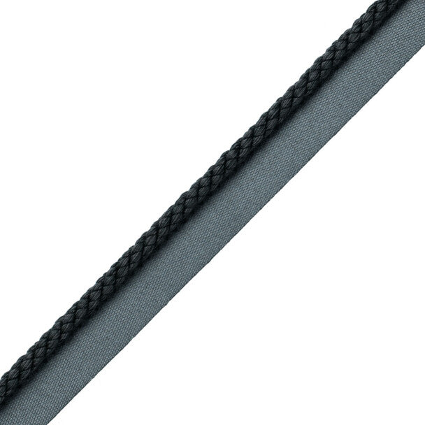 1/4" Cambridge Cord With Tape Trim by Samuel & Sons in Midnight Blue