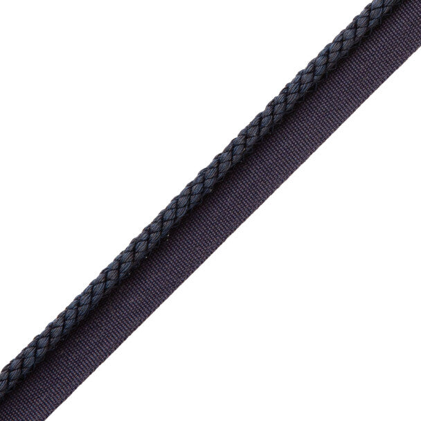 1/4" Cambridge Cord With Tape Trim by Samuel & Sons in Navy