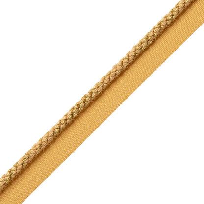 1/4" Cambridge Metallic Cord With Tape Trim by Samuel & Sons in Gold Dust