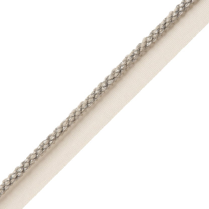 1/4" Cambridge Metallic Cord With Tape Trim by Samuel & Sons in Mercury Glass