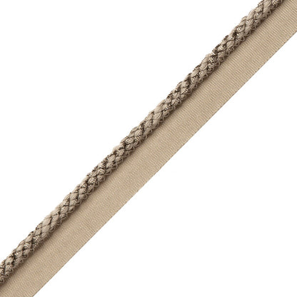 1/4" Cambridge Metallic Cord With Tape Trim by Samuel & Sons in Marcasite