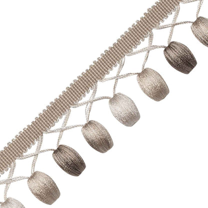 Margaux Beaded Fringe Trim by Samuel & Sons in Feuille D'Argent