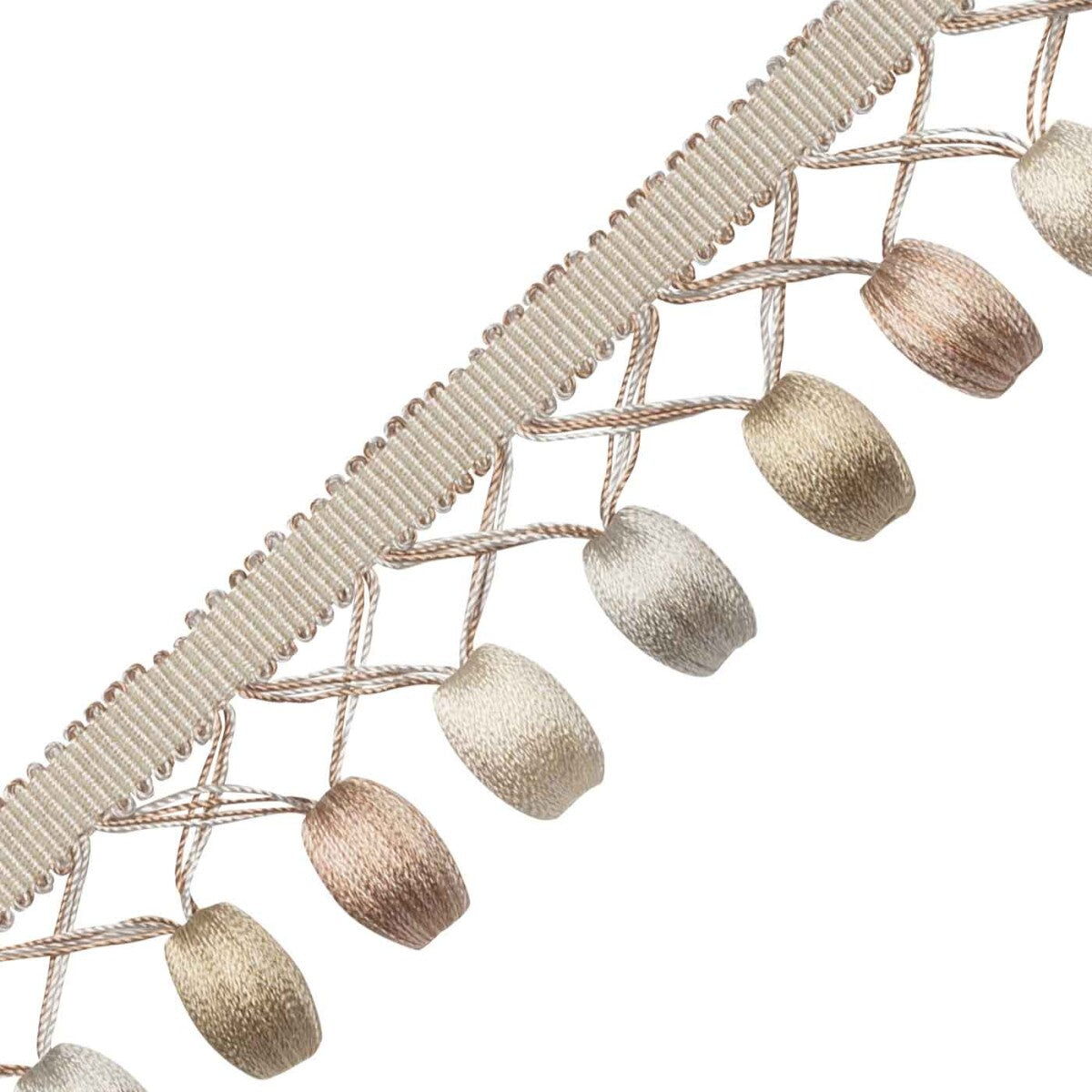 Margaux Beaded Fringe Trim by Samuel & Sons in Rose De Thé