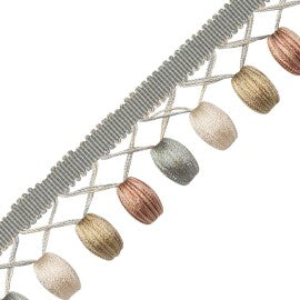 Margaux Beaded Fringe Trim by Samuel & Sons in Hydrengia Antique