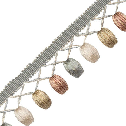 Margaux Beaded Fringe Trim by Samuel & Sons in Hydrengia Antique