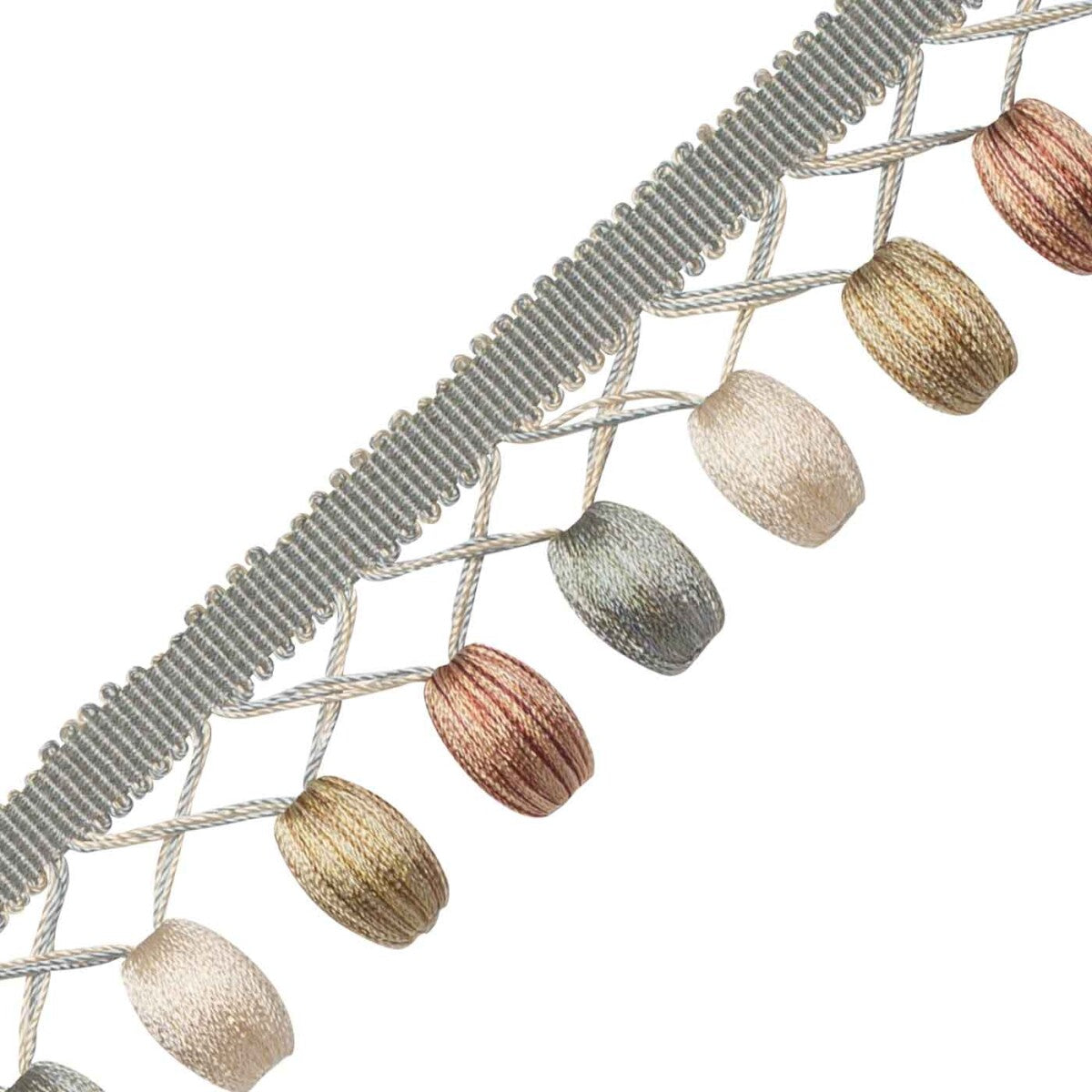 Margaux Beaded Fringe Trim by Samuel & Sons in Hydrengia Antique