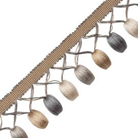 Margaux Beaded Fringe Trim by Samuel & Sons in Wedgewood Doré
