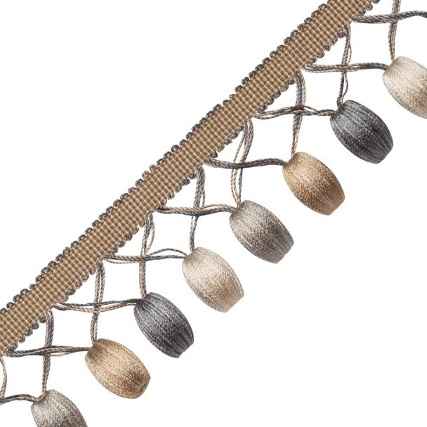 Margaux Beaded Fringe Trim by Samuel & Sons in Wedgewood Doré