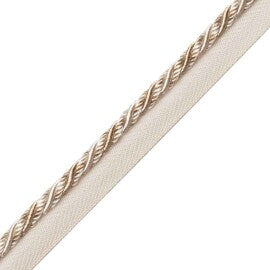Margaux Cord With Tape Trim by Samuel & Sons in Ecru