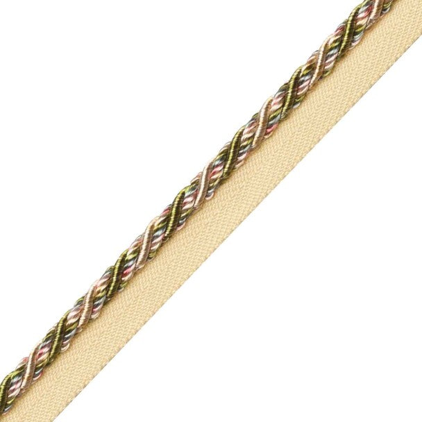 Margaux Cord With Tape Trim by Samuel & Sons in Fleurs D'Été