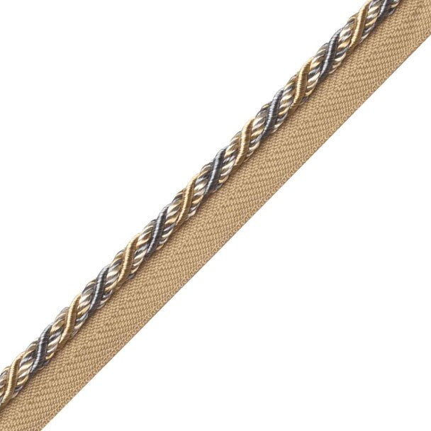 Margaux Cord With Tape Trim by Samuel & Sons in Wedgewood Doré