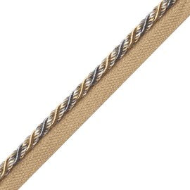 Margaux Cord With Tape Trim by Samuel & Sons in Wedgewood Doré