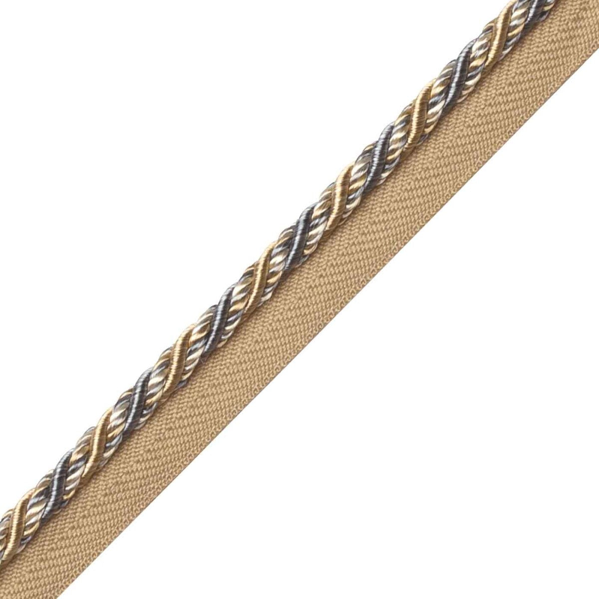 Margaux Cord With Tape Trim by Samuel & Sons in Wedgewood Doré