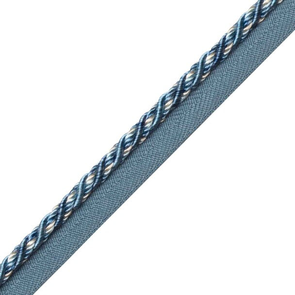 Margaux Cord With Tape Trim by Samuel & Sons in Bleuet