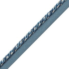 Margaux Cord With Tape Trim by Samuel & Sons in Bleuet