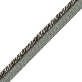 Margaux Cord With Tape Trim by Samuel & Sons in Verdigris