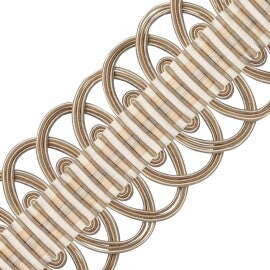 Margaux Crete Trim by Samuel & Sons in Ecru