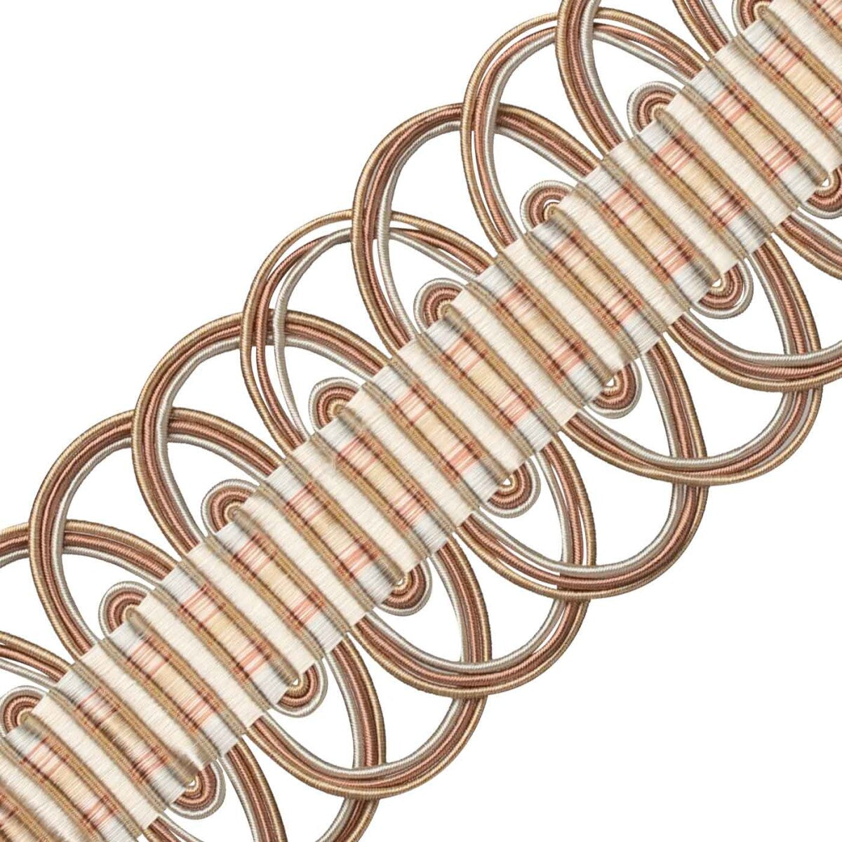Margaux Crete Trim by Samuel & Sons in Rose De Thé