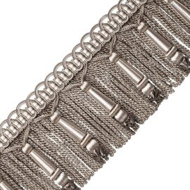 Margaux Beaded Bullion Fringe Trim by Samuel & Sons in Feuille D'Argent