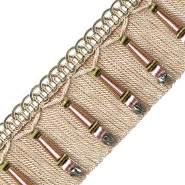 Margaux Beaded Bullion Fringe Trim by Samuel & Sons in Fleurs D'Été