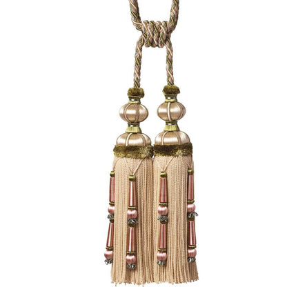 Margaux Double Tassel Tieback by Samuel & Sons in Fleurs D'Été