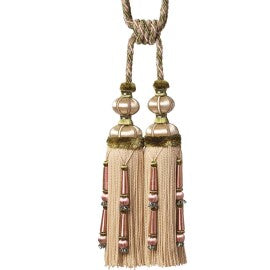 Margaux Double Tassel Tieback by Samuel & Sons in Fleurs D'Été