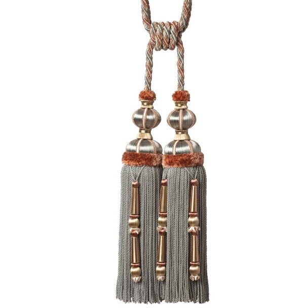 Margaux Double Tassel Tieback by Samuel & Sons in Hydrengia Antique
