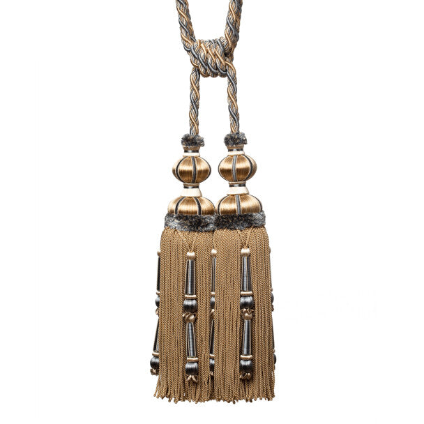 Margaux Double Tassel Tieback by Samuel & Sons in Wedgewood Doré