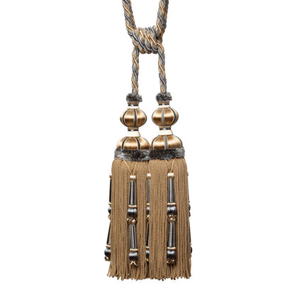 Margaux Double Tassel Tieback by Samuel & Sons in Wedgewood Doré
