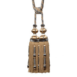 Margaux Double Tassel Tieback by Samuel & Sons in Wedgewood Doré