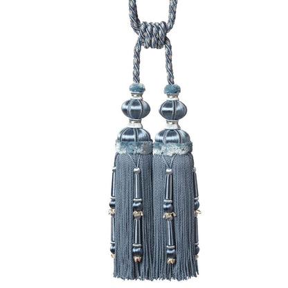 Margaux Double Tassel Tieback by Samuel & Sons in Bleuet