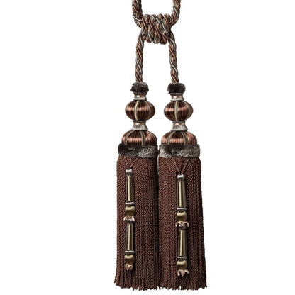 Margaux Double Tassel Tieback by Samuel & Sons in Aubergine