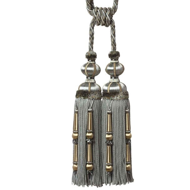 Margaux Double Tassel Tieback by Samuel & Sons in Verdigris