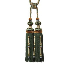 Margaux Double Tassel Tieback by Samuel & Sons in Forêt