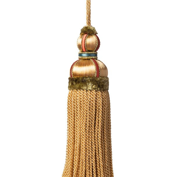 Margaux Key Tassel Trim by Samuel & Sons in Mandarine