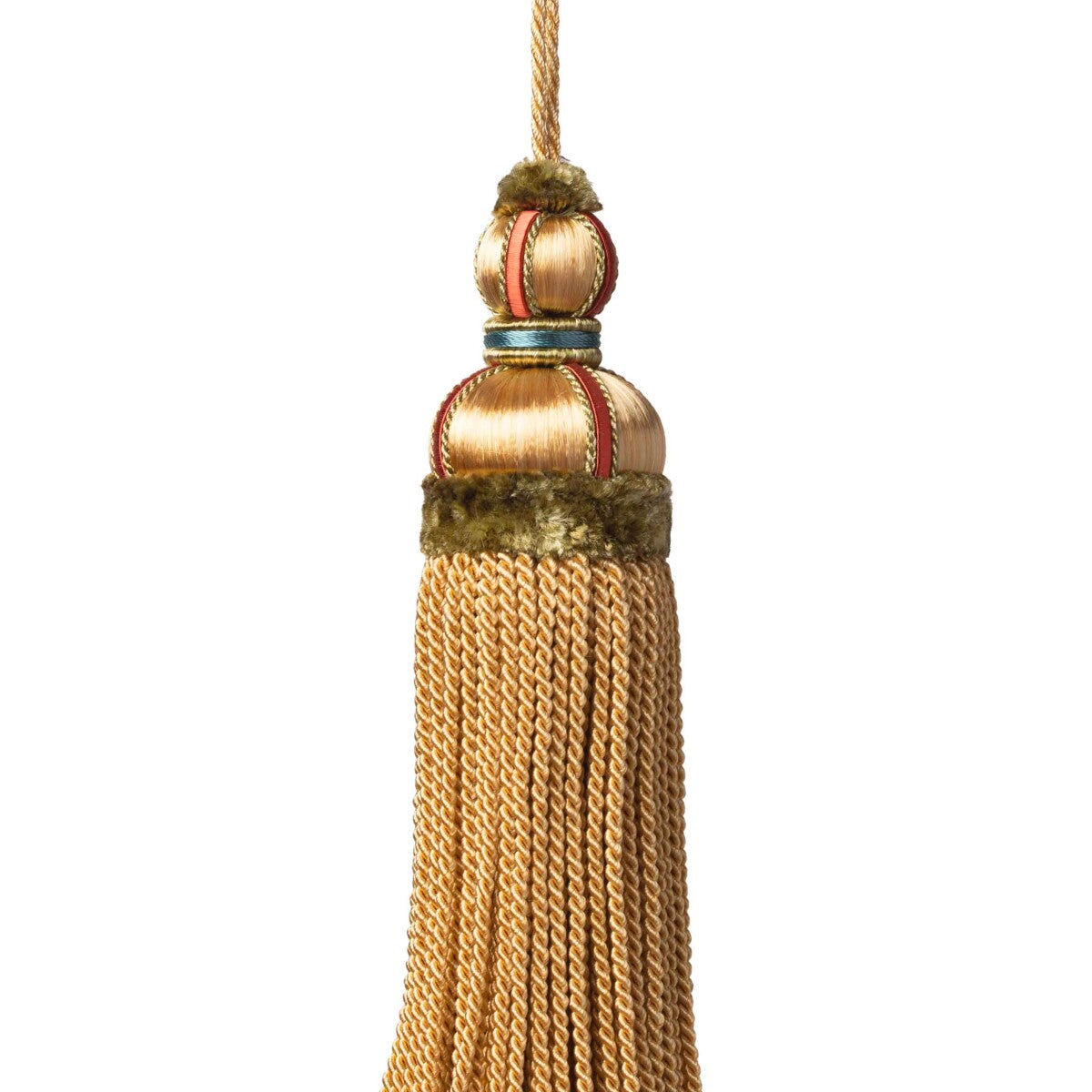 Margaux Key Tassel Trim by Samuel & Sons in Mandarine