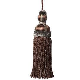 Margaux Key Tassel Trim by Samuel & Sons in Aubergine