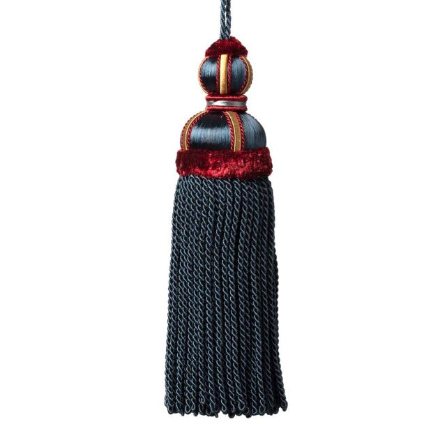 Margaux Key Tassel Trim by Samuel & Sons in Gem