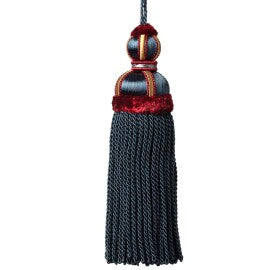 Margaux Key Tassel Trim by Samuel & Sons in Gem