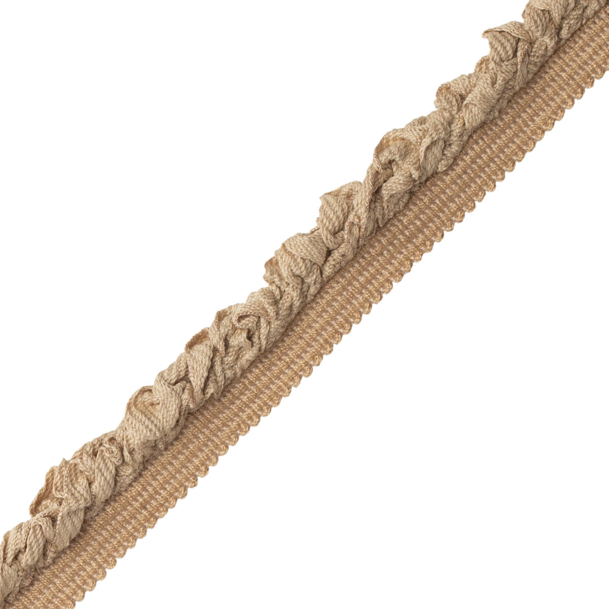 Chrysalis Cord With Tape Trim by Samuel & Sons in Toast