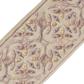 Gypsy Embroidered Border Trim by Samuel & Sons in Sherbert
