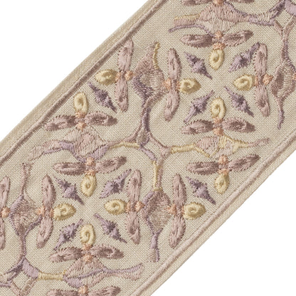 Gypsy Embroidered Border Trim by Samuel & Sons in Sherbert
