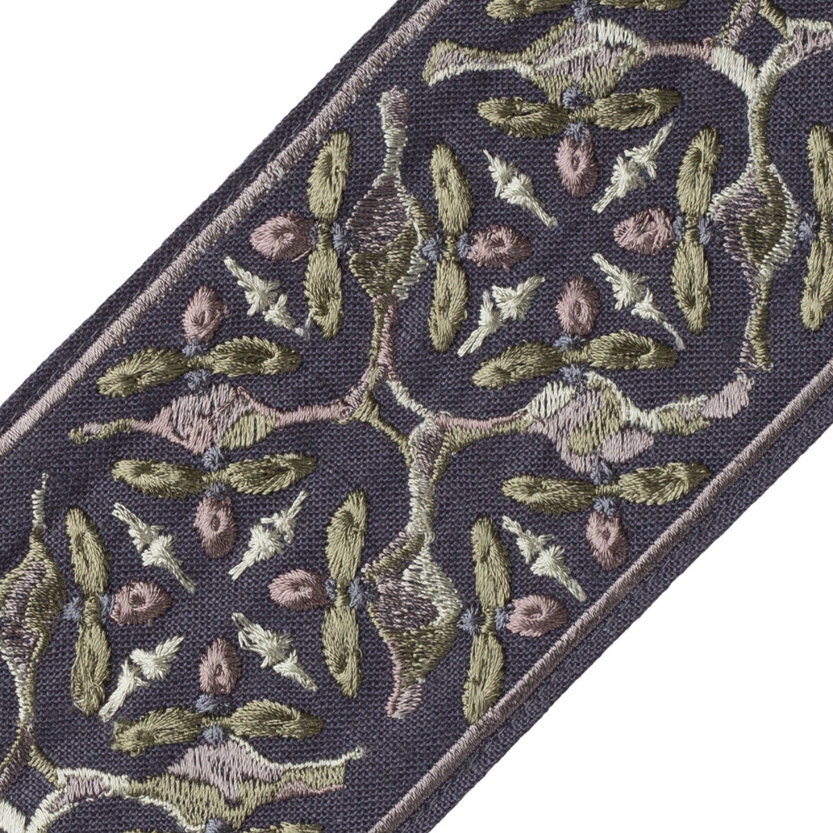 Gypsy Embroidered Border Trim by Samuel & Sons in Ocean Floor