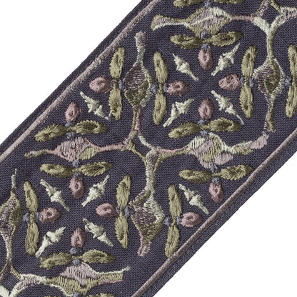 Gypsy Embroidered Border Trim by Samuel & Sons in Ocean Floor