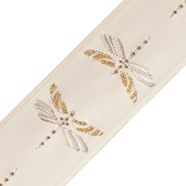 Nymph Beaded Border Trim by Samuel & Sons in Bone
