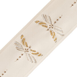 Nymph Beaded Border Trim by Samuel & Sons in Bone